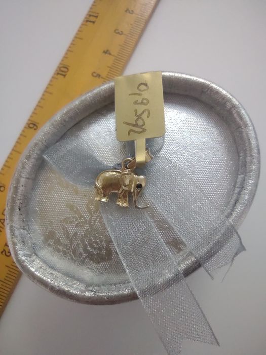 Pandantiv elefant din aur 14k (efn)