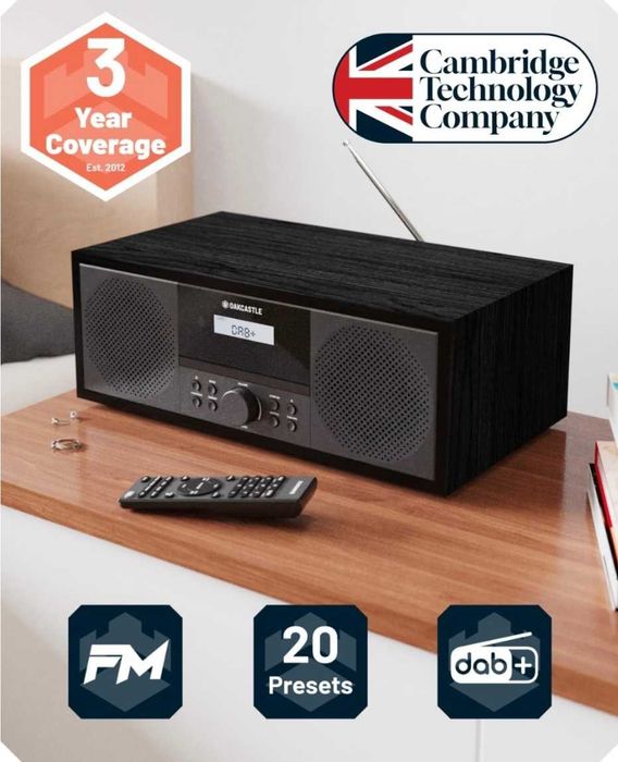 OAKCASTLE DAB500 | Bluetooth DAB+ радио и CD плейър.