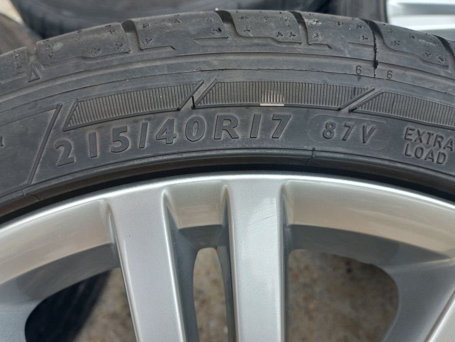 17.5x100 Vw Montani Оригинални Seat Škoda Audi 7j et46 Гуми 215 40 17
