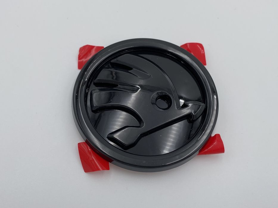 Embleme Skoda fata/spate nou negru