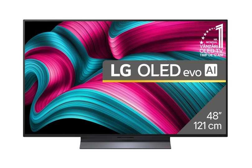 Televizor LG OLED evo 48C52LA, 121 cm, Smart, 4K Ultra HD, 100 Hz, Clasa G (Model 2025)