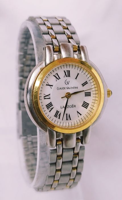 Ceas de damă Claude Valentini cu cuarț, din oțel inoxidabil.
