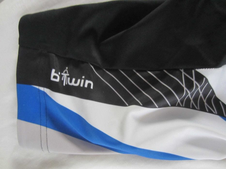 Pantalon scurt cu bretele ciclism UAE masura XL si Oxylane, B-Twin, masura L,  nou cu eticheta