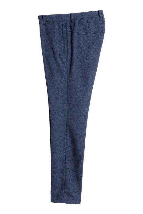 Pantaloni costum slim fit albastru-închis mar. 50 (M) talie=88 cm noi