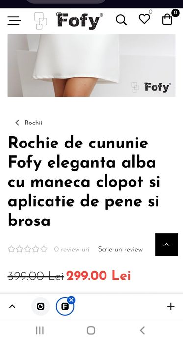 Vând rochie cununie