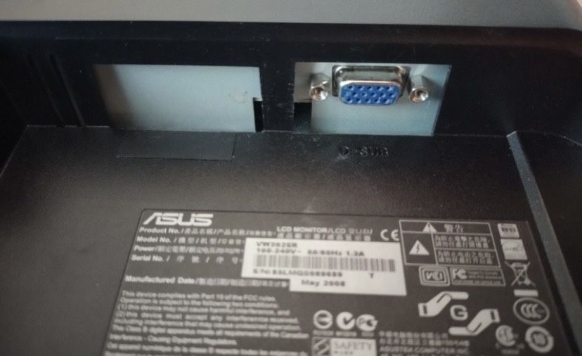 ASUS VW202SR 20" LCD monitor