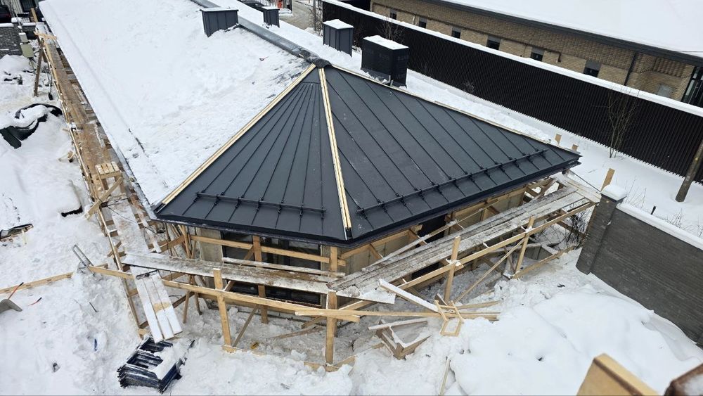 Монтаж фальцевой кровли