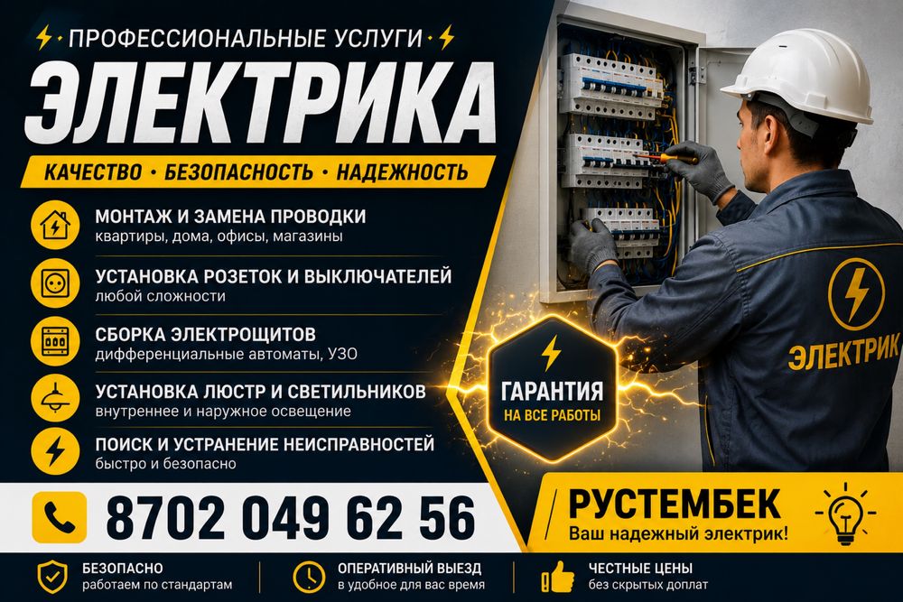 Услуги электрика недорого