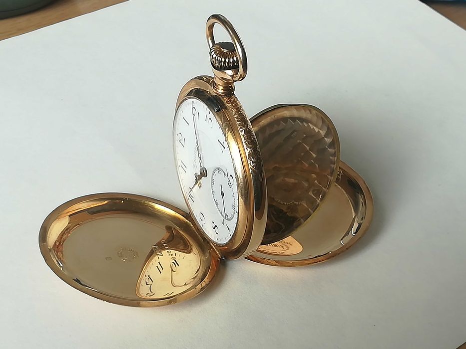 ZENITH джобен часовник, златен 14к/Gold 14k, перфектен, рядък