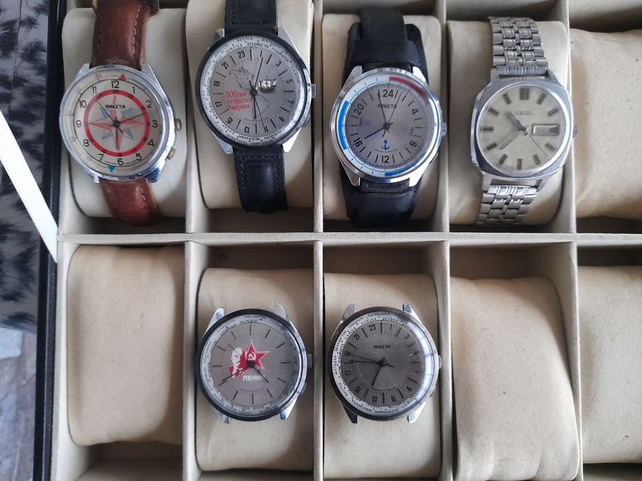 Ретро механични и автоматичен  руски часовници Ракета