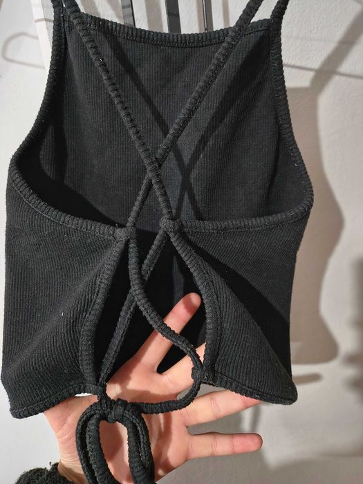 Черен потник без гръб Trendyol