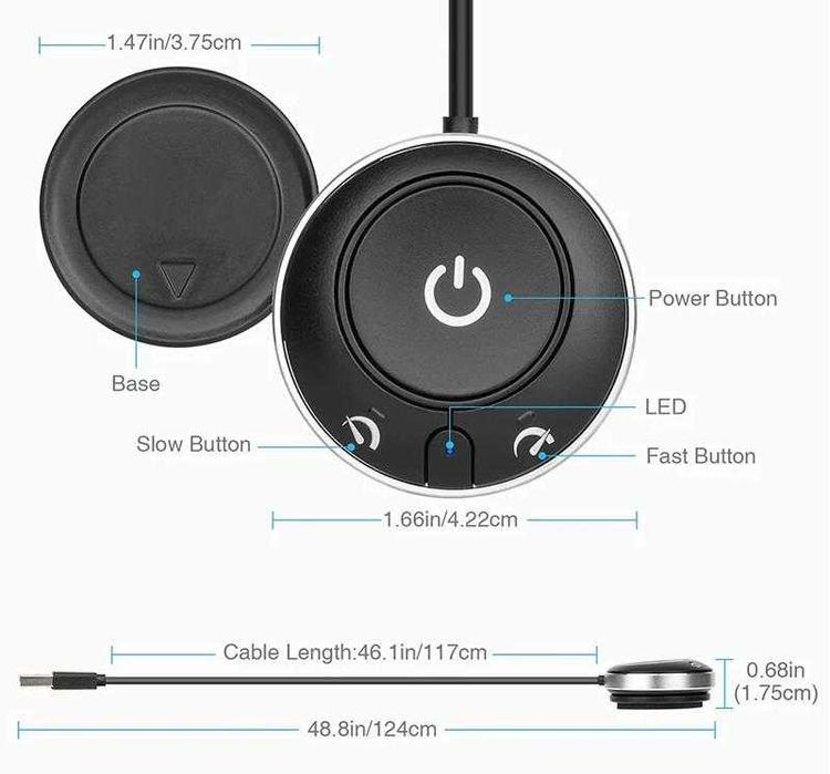 Rii Moji 3D Air Drive Mover Mouse Jiggler Неоткриваема Фалшива Мишка