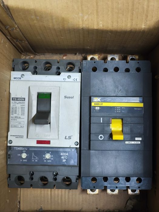 Автомат 400А ABB, IEK, КЭАЗ, LS
