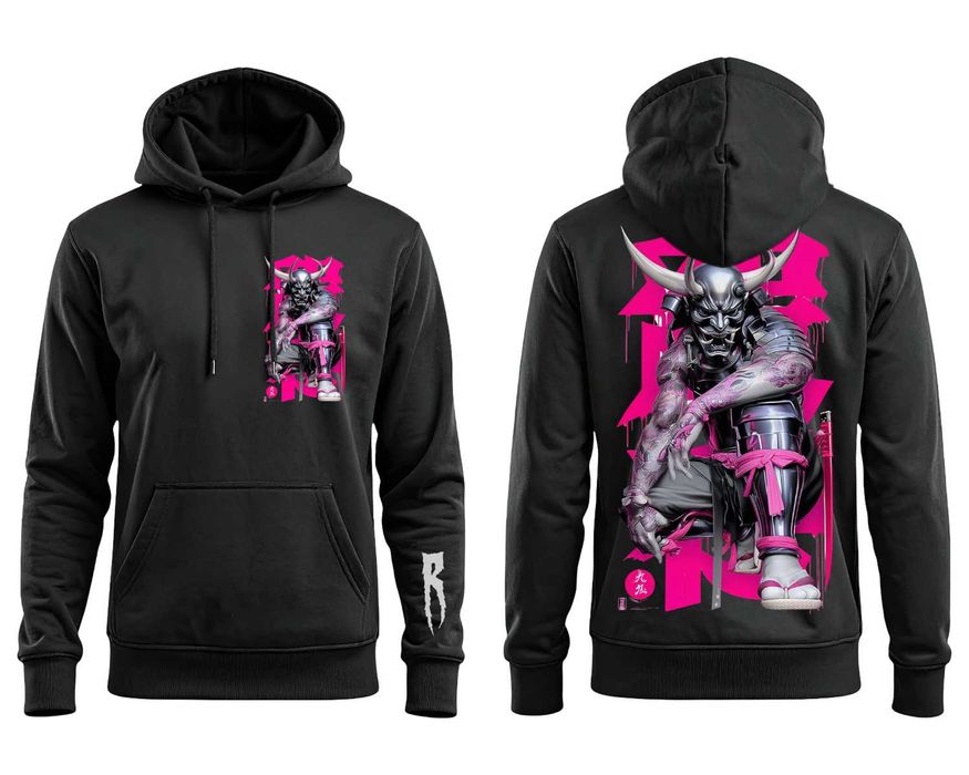 Мъжки суичер Самурай Razlichen , Japan Style суитшърт , худи