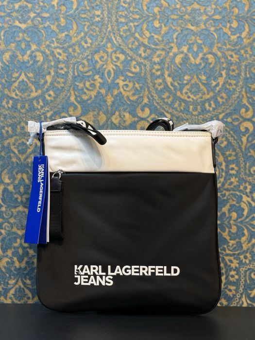 Мъжка чанта Karl Lagerfeld White.