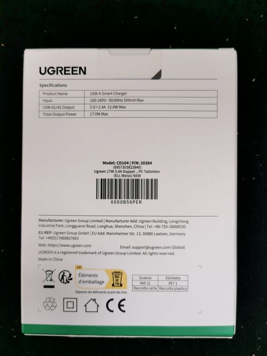 Încărcătoare UGREEN fast charger/ wireless charger