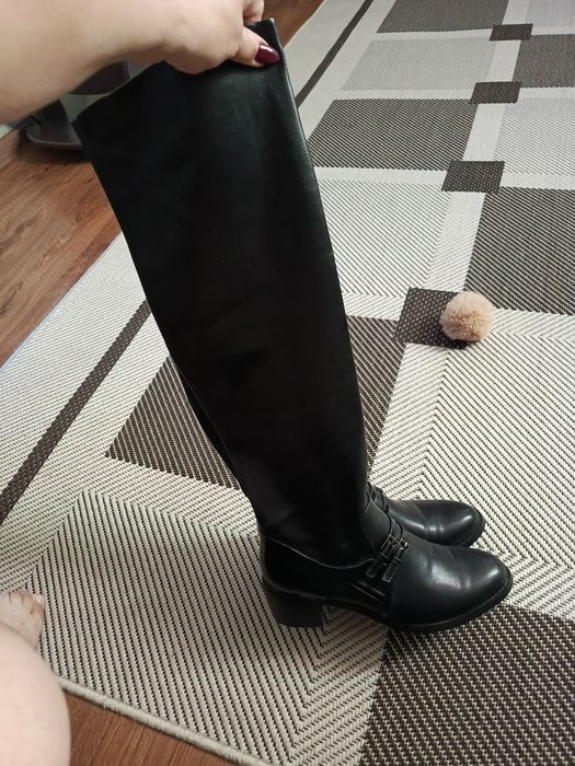 Продам сапоги кожаные