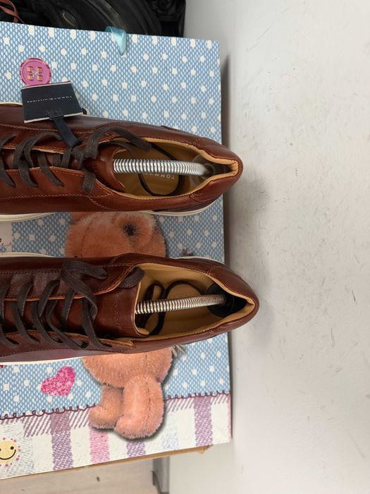 Tommy Hilfiger Premium Leather Cupsole Cognac''оригинални сникърси