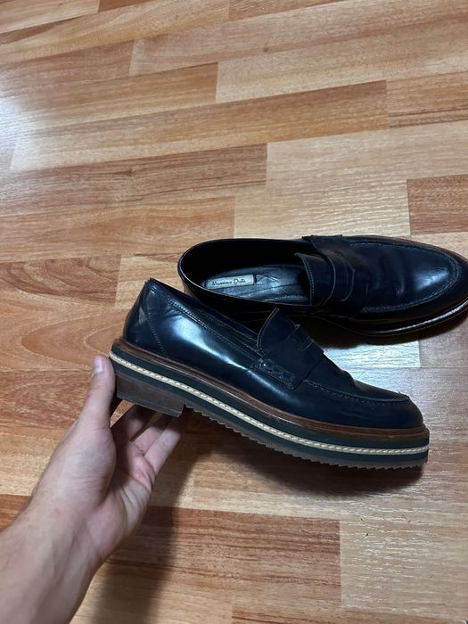 Mocasini din piele lăcuita Massimo Dutti, nr 37