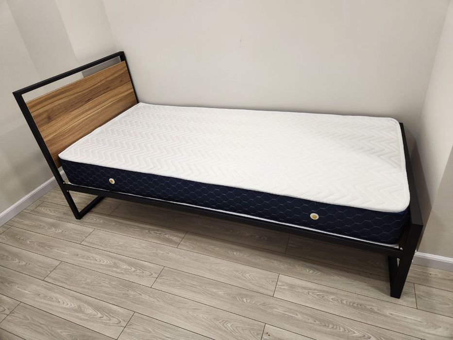 Односпальная кровать Loft krovat темир крават metal kalavat Лофт,