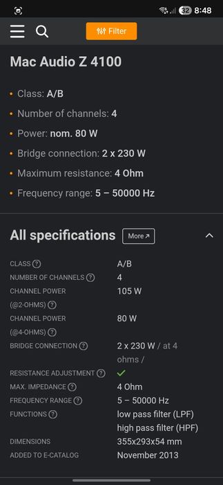 Усилвател MAC Z4100