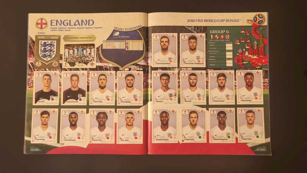 Album complet Panini World Cup 2018, varianta 682 de stickere