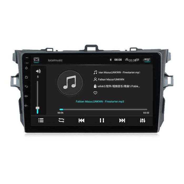 Навигация Двоен дин Мултимедия за Toyota Corolla Android Корола Corola