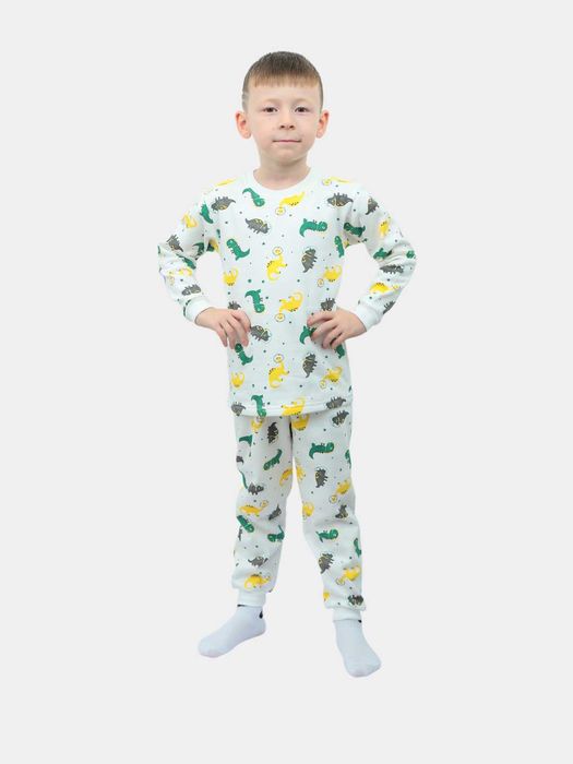 Пижамы для мальчиков, зимние с начосим