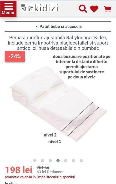 Perna antireflux Kidizi