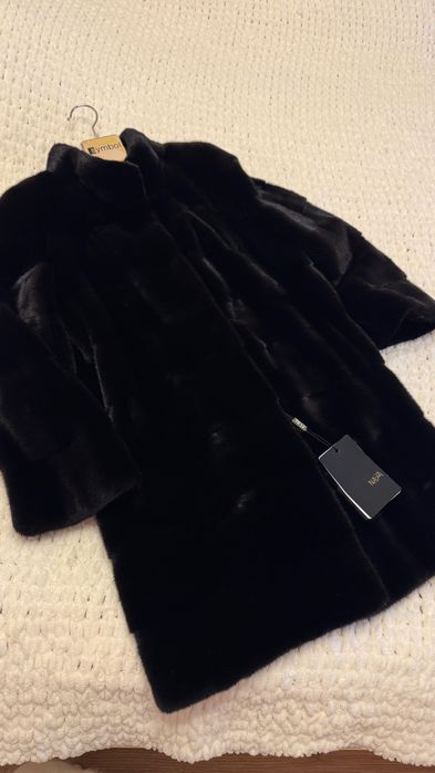 #138 Ново Палто от норка.Casiani.Визон.Естествена кожа с косъм.