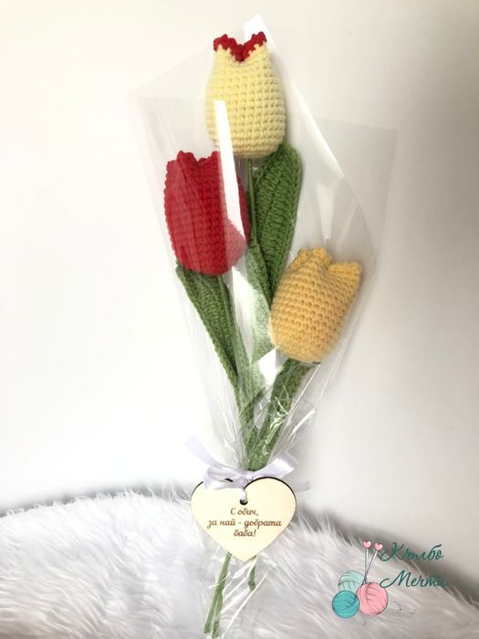 Цветя за 8-ми март - ръчна изработка