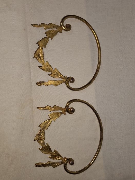 Стари френски бронзови апликации орнаменти с позлата