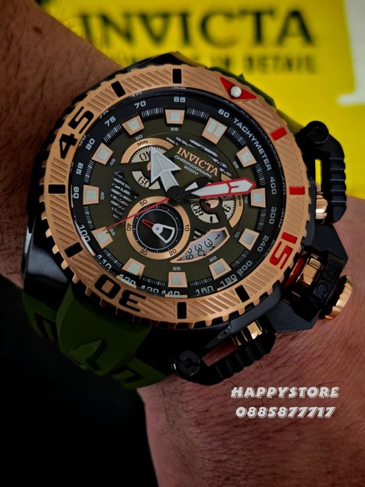 INVICTA Optimus Army green 66 mm, Инвикта нов ръчен часовник