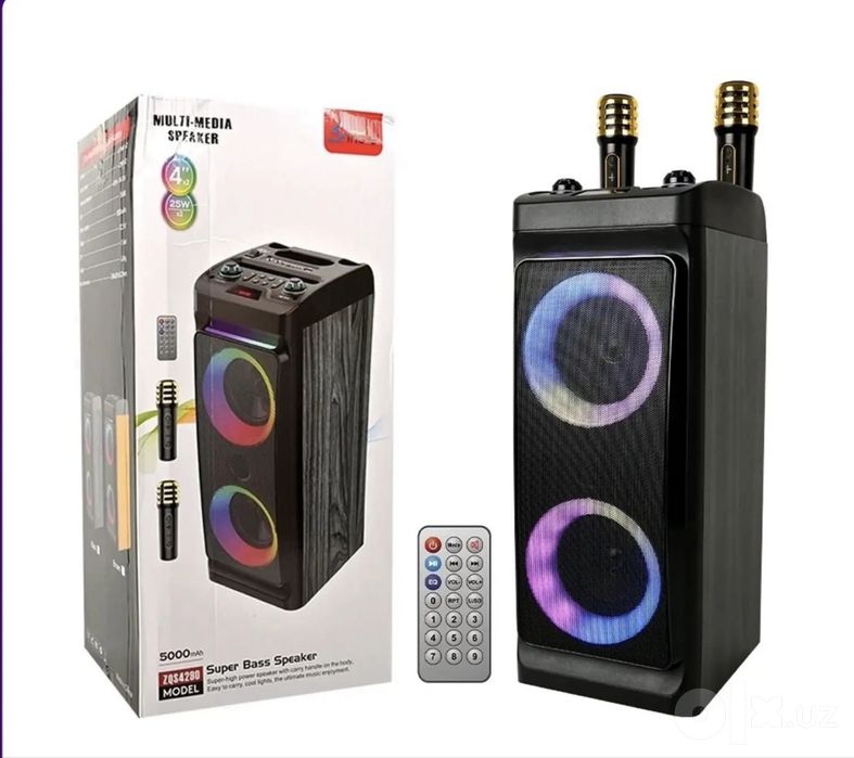 Калонка Sing-e ZQS 4290 2x25w без проводной микрофон 2 шт
