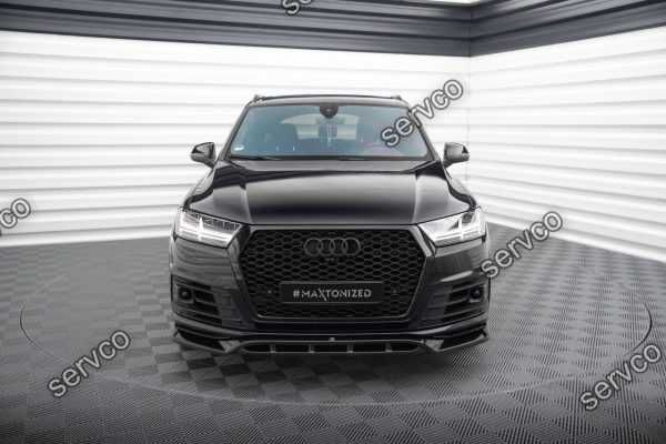 Prelungire splitter bara fata Audi SQ7 Q7 S-Line Mk2 2016-2019 v4