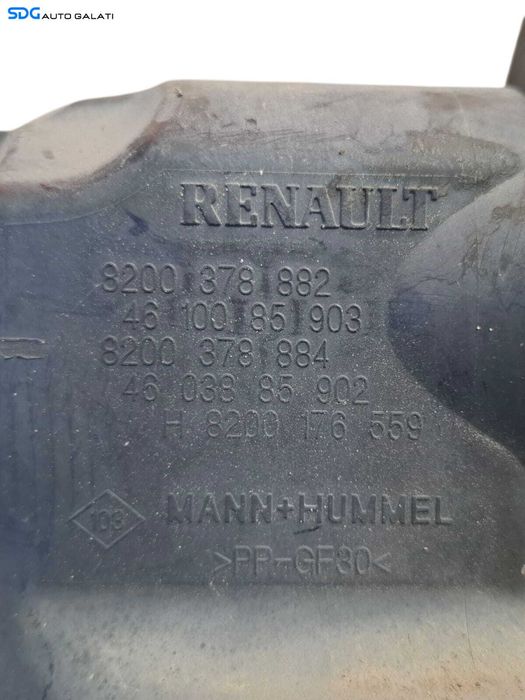 Corp Carcasa Filtru Aer Renault Scenic 2 1.9 dCi 2002 - 2008 Cod 8200378882 [LC1703]