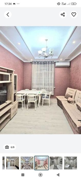 Продаётся Шикарная квартира 2/1/2 на Сырдарьинской р-н ор-р Камаристан