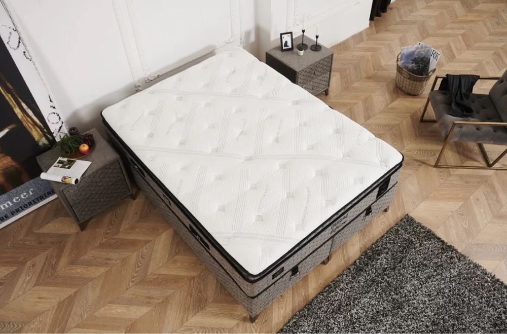 Тапицирано легло Immune Defense Прашно Сиво