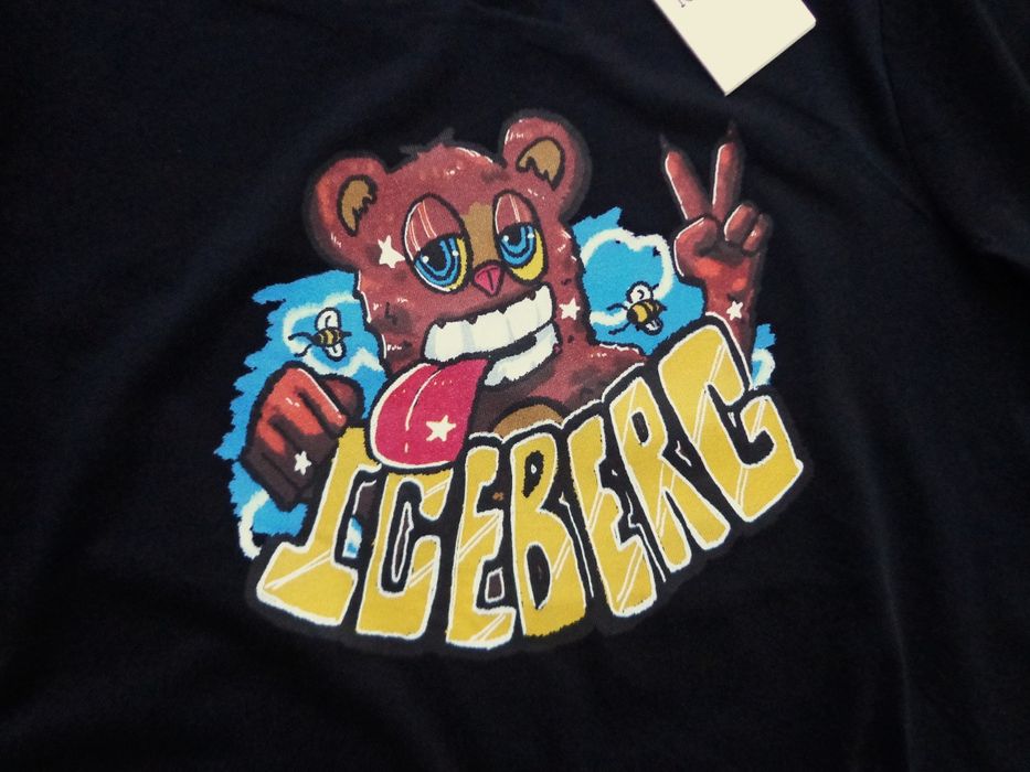 Мъжка тениска Iceberg T-shirt with Bear Print And Vxmee Logo