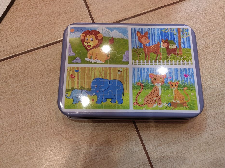 Пъзели в метална кутия КАТО НОВИ!!!