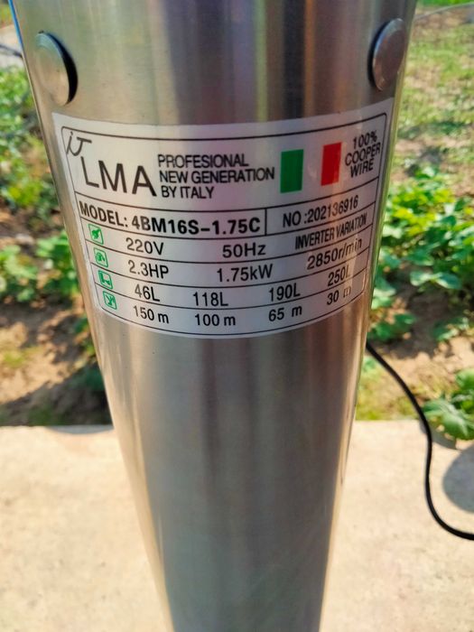 Pompa submersibila profesionala Lma invertor variator ptr panouri solare rezistenta nisip 1250 gm3