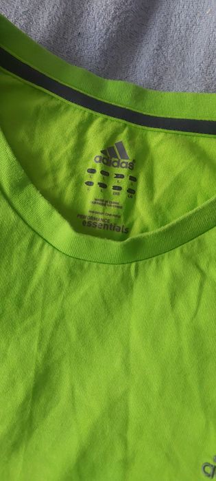Adidas Tricou sport verde fosforescent L