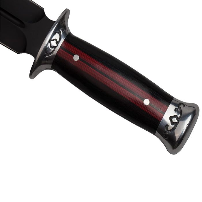 Cutit vanatoare IdeallStore®, Widow Blade, 30 cm, negru, teaca inclusa