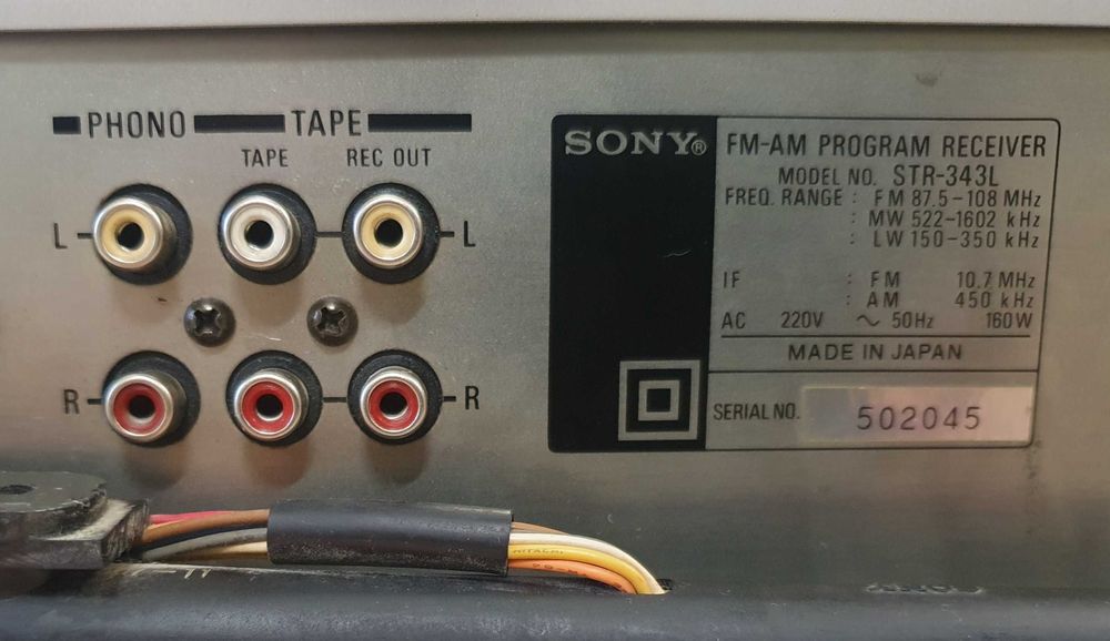 Усилвател, ресийвър Sony STR-343L