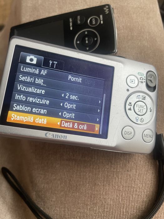 Canon ixus 105 12 Mpx,5x zoom optic,afisare data si ora pe poze