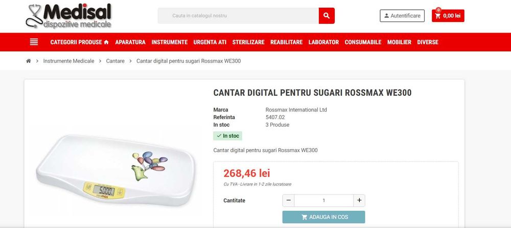 Cantar digital bebelusi