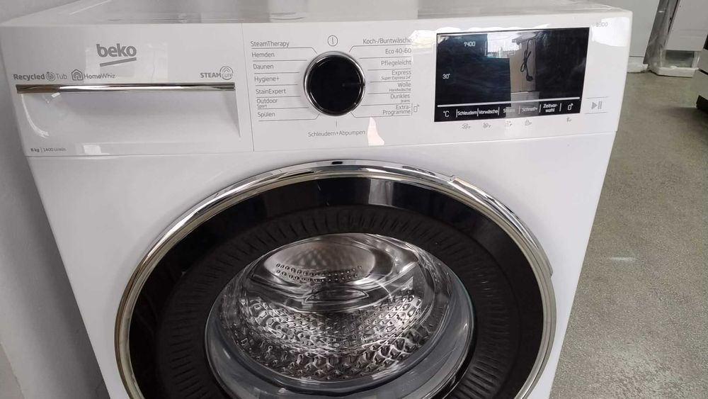 A+++ Инверторна Пералня машина Beko-Беко 8 кг 1400 об/мин Bluetooth & HomeWhiz