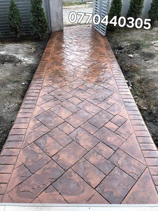 Beton amprentat,elicopterizat ,măturat și vertical