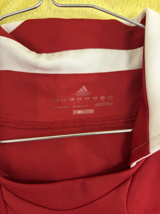 Denmark Home football shirt 2010 Soccer Adidas Jersey Mens Red Trikot