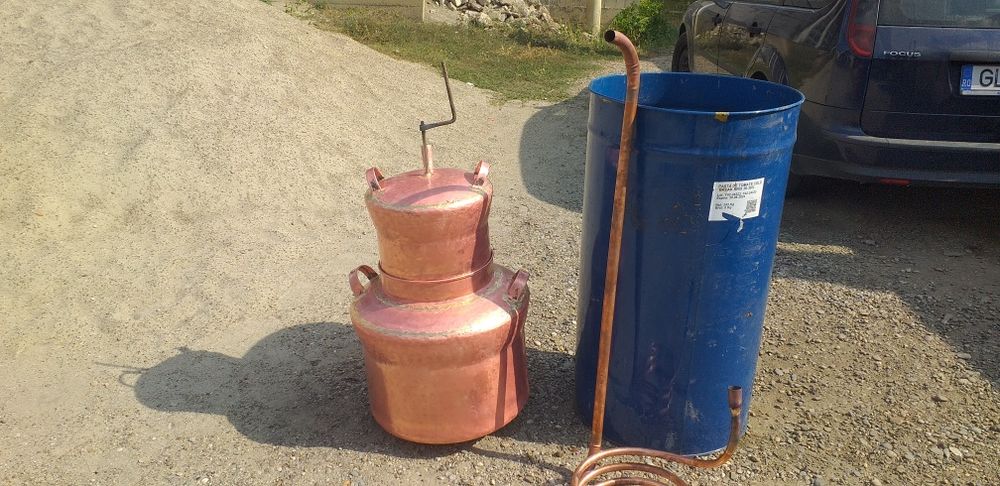 Vand cazan de țuică la 70 de Litri cu fundul de 4mm